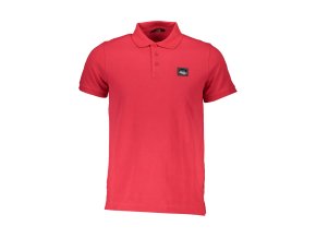 Športová Pánska Polokošeľa CAVALLI CLASS Červená (Velkost 2XL, Farba Červená)