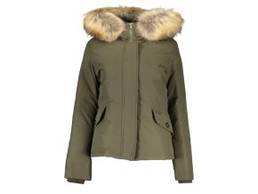 Kvalitná Dámska Zimná Bunda WOOLRICH Zelená (Velkost S, Farba Zelená)