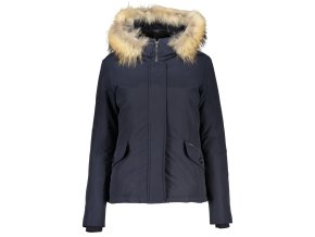 Kvalitná Dámska Zimná Bunda WOOLRICH Modrá (Velkost XL, Farba Modrá)