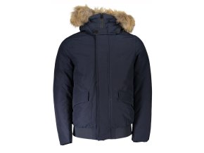 Kvalitná Pánska Zimná Bunda WOOLRICH Modrá (Velkost 2XL, Farba Modrá)