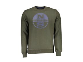 Športová Pánska Mikina bez zipsu NORTH SAILS Zelená (Velkost 2XL, Farba Zelená)