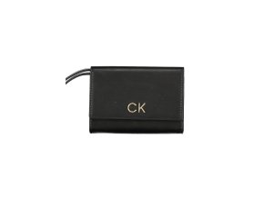 Praktická Dámska Peňaženka CALVIN KLEIN 14.0X10.0X2.0cm Čierna (Velkost UNI, Farba Čierna)