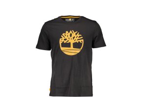 Štýlové Pánske Tričko s krátkym rukávom TIMBERLAND Čierna (Velkost L, Farba Čierna)