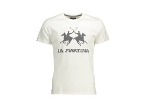 Štýlové Pánske Tričko s krátkym rukávom LA MARTINA Biela (Velkost 3XL, Farba Biela)