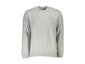 Športová Pánska Mikina bez zipsu NAPAPIJRI Šedá (Velkost 3XL, Farba Šedá)