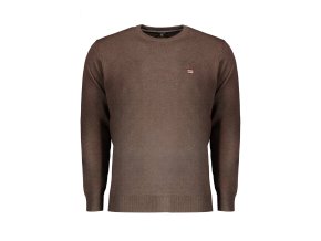 Elegantný Pánsky Pulóver NORWAY 1963 Hnedá (Velkost 3XL, Farba Hnedá)