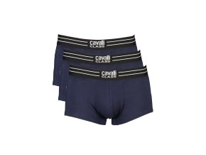 Pohodlné Pánske Boxerky CAVALLI CLASS Modrá (Velkost S, Farba Modrá)