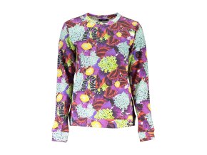 Športová Dámska Mikina bez zipsu   CAVALLI CLASS  Fialová (Velkost 2XL, Farba Fialová)