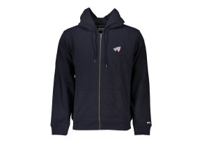 Športová Pánska Mikina so zipsom TOMMY HILFIGER Modrá (Velkost S, Farba Modrá)