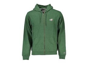 Športová Pánska Mikina so zipsom TOMMY HILFIGER Zelená (Velkost S, Farba Zelená)