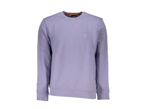 Športová Pánska Mikina bez zipsu HUGO BOSS Fialová (Velkost XL, Farba Fialová)
