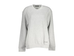 Športová Dámska Mikina bez zipsu   CAVALLI CLASS  Šedá (Velkost 2XL, Farba Šedá)