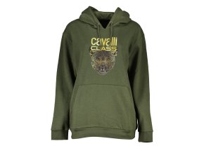 Športová Dámska Mikina bez zipsu   CAVALLI CLASS  Zelená (Velkost XL, Farba Zelená)