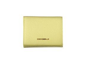 Praktická Dámska Peňaženka COCCINELLE 11.0X9.0X3.0cm Žltá (Velkost UNI, Farba Žltá)