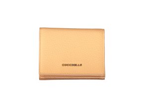 Praktická Dámska Peňaženka COCCINELLE 11.0X9.0X3.0cm Oranžová (Velkost UNI, Farba Oranžová)