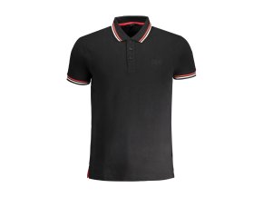 Športová Pánska Polokošeľa CAVALLI CLASS Čierna (Velkost XL, Farba Čierna)