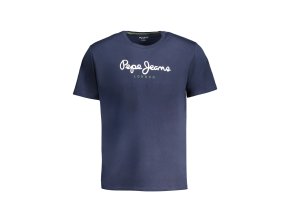 Štýlové Pánske Tričko s krátkym rukávom PEPE JEANS Modrá (Velkost XL, Farba Modrá)