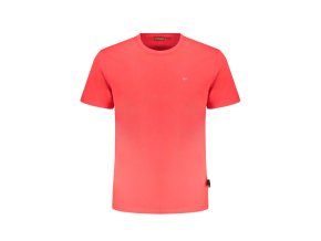 Štýlové Pánske Tričko s krátkym rukávom NAPAPIJRI Červená (Velkost 2XL, Farba Červená)
