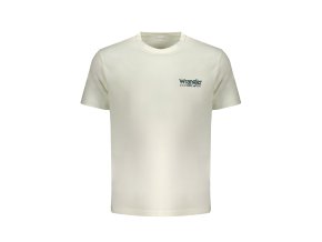 Štýlové Pánske Tričko s krátkym rukávom WRANGLER Biela (Velkost M, Farba Biela)