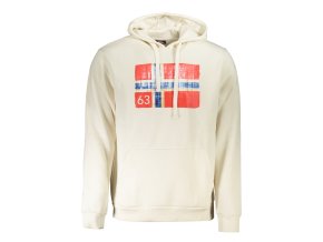 Športová Pánska Mikina bez zipsu NORWAY 1963 Biela (Velkost 2XL, Farba Biela)