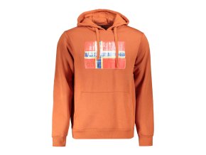 Športová Pánska Mikina bez zipsu NORWAY 1963 Hnedá (Velkost L, Farba Hnedá)