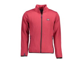 Športová Pánska Mikina so zipsom NORWAY 1963 Červená (Velkost 2XL, Farba Červená)