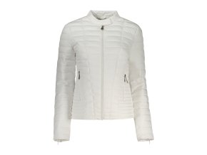 Kvalitná Dámska Zimná Bunda GUESS JEANS Biela (Velkost L, Farba Biela)