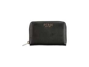 Praktická Dámska Peňaženka GUESS JEANS 14.0X9.0X3.0cm Čierna (Velkost UNI, Farba Čierna)