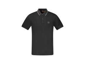 Športová Pánska Polokošeľa HUGO BOSS Čierna (Velkost L, Farba Čierna)