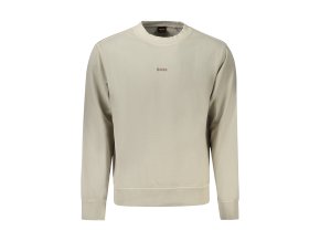 Športová Pánska Mikina bez zipsu HUGO BOSS Bežová (Velkost 2XL, Farba Bežová)
