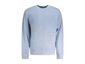 Športová Pánska Mikina bez zipsu GUESS JEANS Modrá (Velkost M, Farba Modrá)