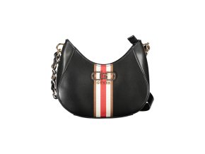 Štýlová Dámska Kabelka GUESS JEANS  25.0X18.0X7.0cm  Čierna (Velkost UNI, Farba Čierna)