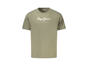 Štýlové Pánske Tričko s krátkym rukávom PEPE JEANS Zelená (Velkost XL, Farba Zelená)