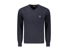Elegantný Pánsky Pulóver BOSS Modrá (Velkost 2XL, Farba Modrá)