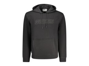 Športová Pánska Mikina bez zipsu GUESS JEANS Čierna (Velkost S, Farba Čierna)