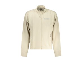 Športová Pánska Mikina so zipsom GUESS JEANS Bežová (Velkost XL, Farba Bežová)