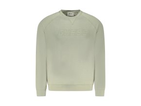 Športová Pánska Mikina bez zipsu GUESS JEANS Zelená (Velkost S, Farba Zelená)
