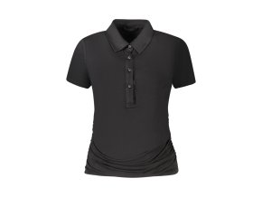 Štýlové Dámske Tričko s krátkym rukávom GUESS JEANS Čierna (Velkost XS, Farba Čierna)