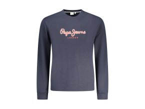 Športová Pánska Mikina bez zipsu PEPE JEANS Modrá (Velkost S, Farba Modrá)