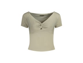 Štýlové Dámske Tričko s krátkym rukávom GUESS JEANS Zelená (Velkost S, Farba Zelená)