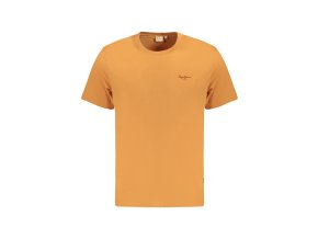 Štýlové Pánske Tričko s krátkym rukávom PEPE JEANS Oranžová (Velkost XL, Farba Oranžová)