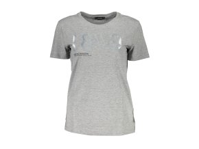 Štýlové Dámske Tričko s krátkym rukávom GUESS JEANS Šedá (Velkost S, Farba Šedá)