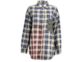Elegantná Dámska Košeľa DESIGUAL Modrá (Velkost S, Farba Modrá)