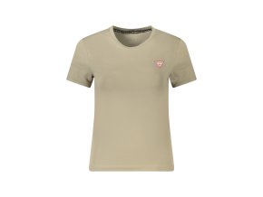 Štýlové Dámske Tričko s krátkym rukávom GUESS JEANS Bežová (Velkost 2XL, Farba Bežová)