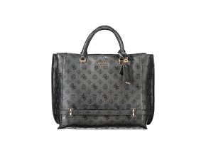Štýlová Dámska Kabelka GUESS JEANS  35.0X27.0X12.0cm  Čierna (Velkost UNI, Farba Čierna)
