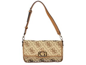 Štýlová Dámska Kabelka GUESS JEANS  25.0X13.0X4.0cm  Bežová (Velkost UNI, Farba Bežová)