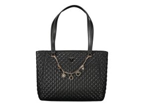 Štýlová Dámska Kabelka GUESS JEANS  32.0X26.0X10.0cm  Čierna (Velkost UNI, Farba Čierna)