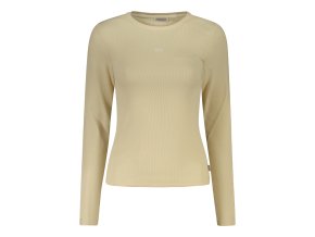 Štýlové Dámske Tričko s dlhým rukávom GUESS JEANS Bežová (Velkost XL, Farba Bežová)