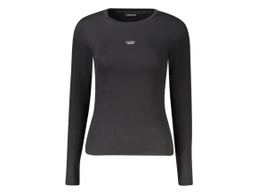 Štýlové Dámske Tričko s dlhým rukávom GUESS JEANS Čierna (Velkost 2XL, Farba Čierna)