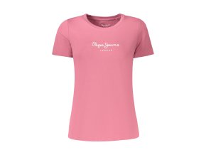 Štýlové Dámske Tričko s dlhým rukávom PEPE JEANS Ružová (Velkost XL, Farba Ružová)